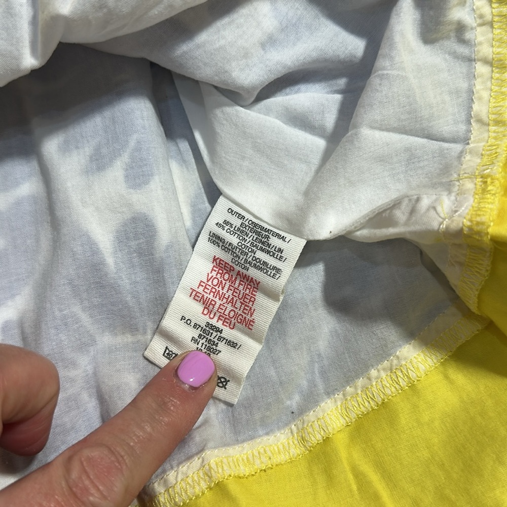 Mini Boden Floral Blue and Yellow Kids Dress - Picture 6 of 10